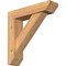 Ekena Millwork Traditional Slat Smooth Bracket w/ Offset Brace, Western Red Cedar, 5 1/2"W x 22"D x 22"H BKT0604X22X22TRA06SWR - alternate 1
